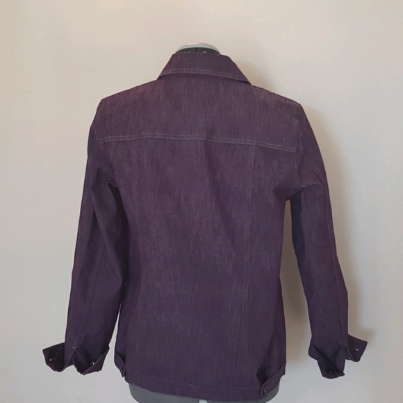 Purple denim jacket - Picture 2 of 7